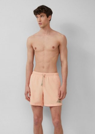 s.Oliver Badeshorts mit Artwork und Eingrifftaschen - papaya