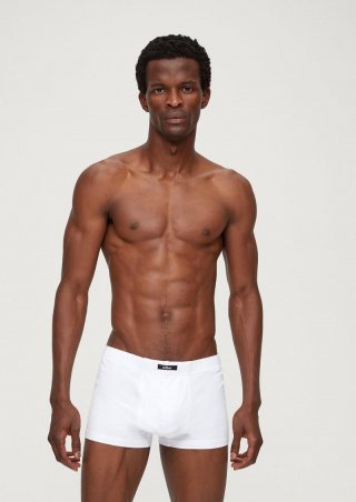 s.Oliver 4er-Pack Boxershorts mit Label-Patch - weiß