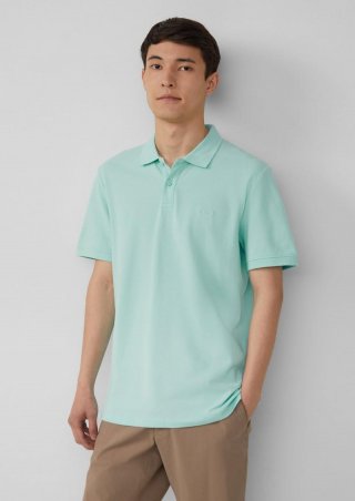 s.Oliver Poloshirt aus Baumwollpiqué - minze