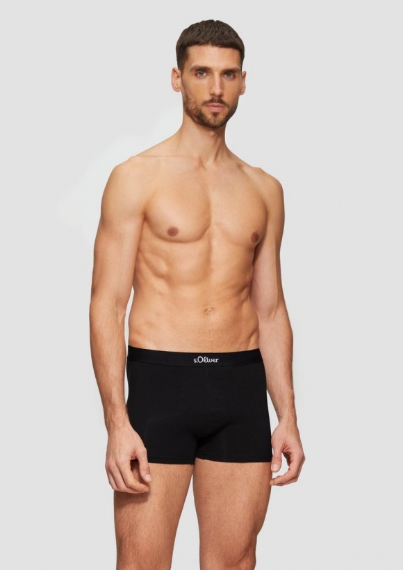 s.Oliver Boxershorts im Doppelpack - schwarz