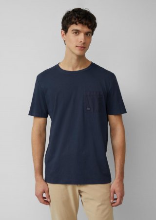 s.Oliver T-Shirt mit Brusttasche und Garment Dye - tiefblau