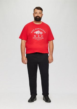 s.Oliver Slim: Elastische Hose aus Baumwollmix - schwarz