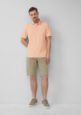s.Oliver Coloured Jeans-Bermuda / Regular Fit / Mid Rise - helles olivgrün