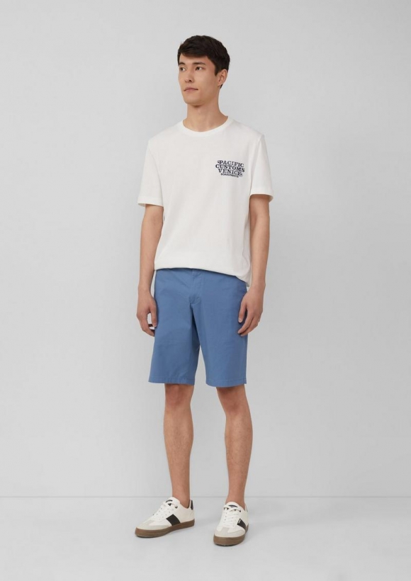 s.Oliver Phoenix: Chino-Shorts aus Baumwollstretch - hellblau