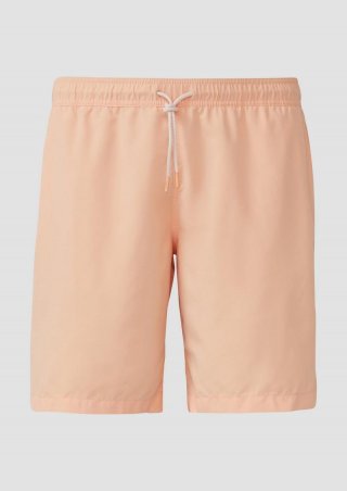 s.Oliver Badeshorts mit Elastikbund und Tunnelzug - papaya
