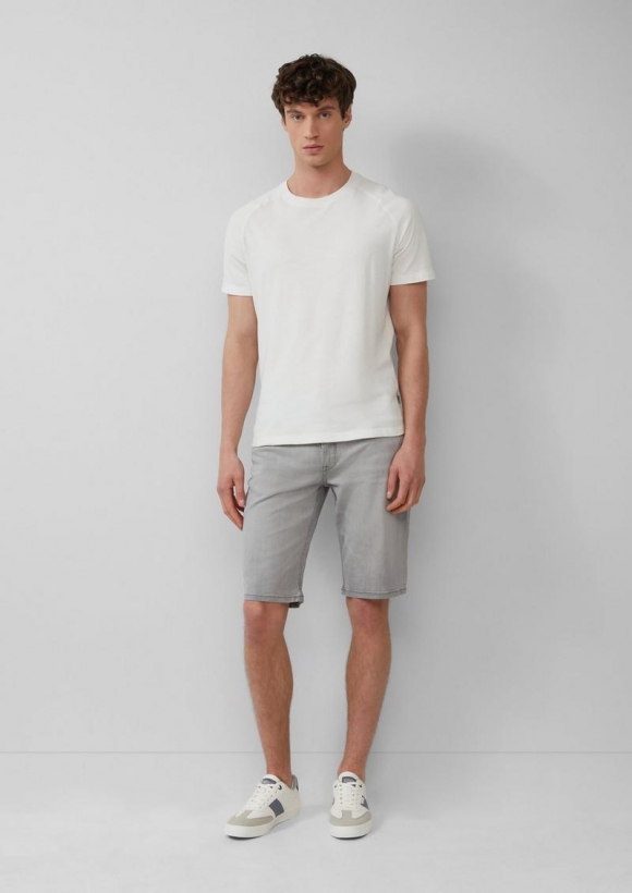 s.Oliver Bermuda-Jeans / Regular Fit / Mid Rise / Straight Leg - grau