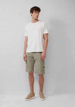 s.Oliver File: Strukturierte Cargo-Bermuda Relaxed Fit - olivgrün