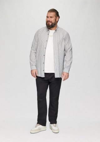 s.Oliver Regular Fit: Gestreiftes Oxford-Hemd - navy