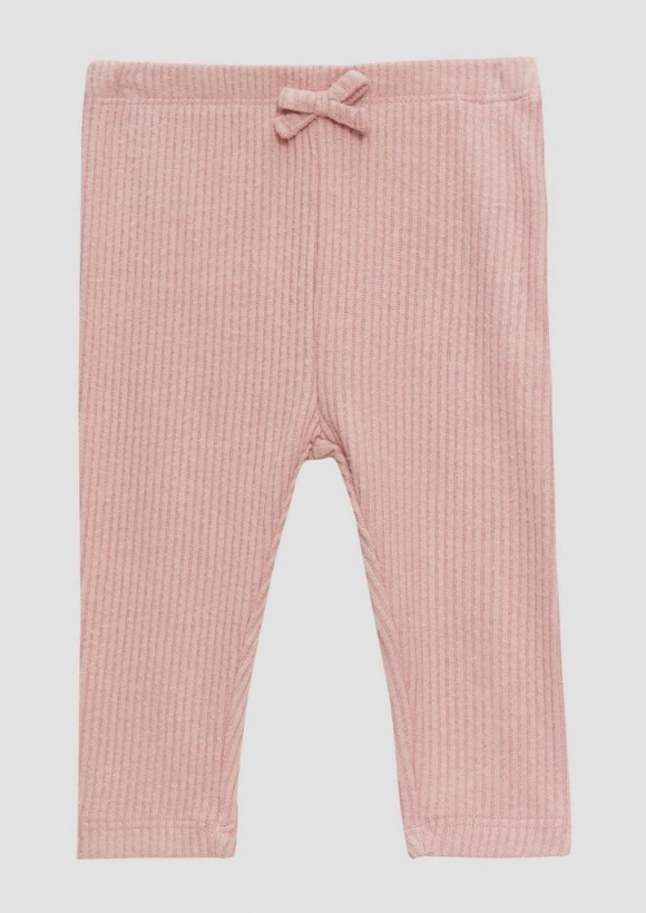 s.Oliver Angeraute Leggings mit Rippstruktur - zartrosa