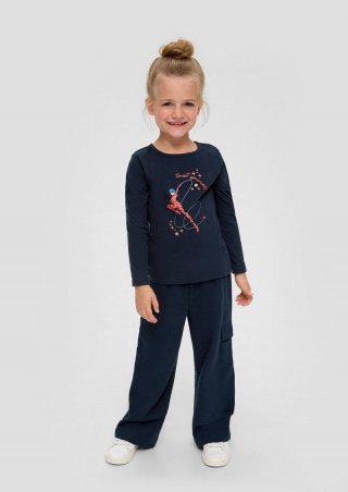 s.Oliver Loose: Sweathose mit Pattentasche - navy