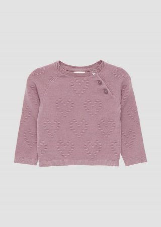 s.Oliver Strickpullover mit Strukturmuster - lavendel