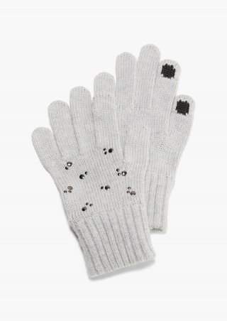 s.Oliver Handschuhe aus Modalmix - grau meliert