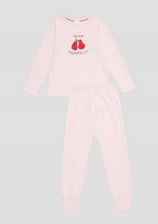 s.Oliver Langer Pyjama im Set - rosa