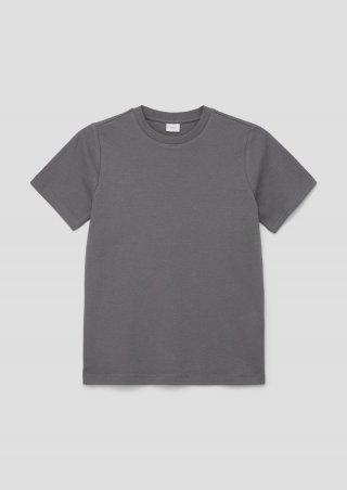 s.Oliver T-Shirt aus Mesh-Fabric - grau meliert