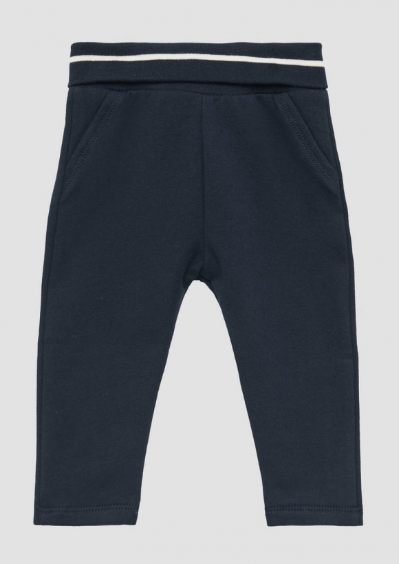 s.Oliver Wärmende Jogginghose mit Umschlagbund - navy