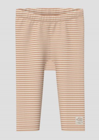 s.Oliver Unisex Hose aus geringelter Baumwoll-Rippware - mango