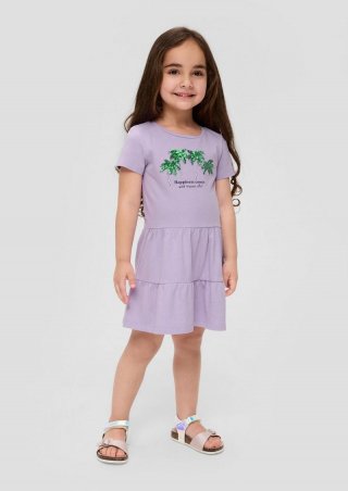 s.Oliver Kurzes Kleid mit Pailletten-Applikation - lavendel
