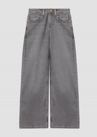 s.Oliver Jeans / Regular Fit / Mid Rise / Wide Leg - grau meliert