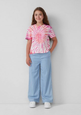 s.Oliver Light Denim mit Wide-Leg - blau