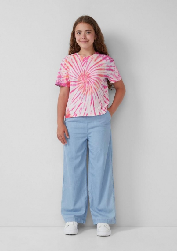 s.Oliver Light Denim mit Wide-Leg - blau