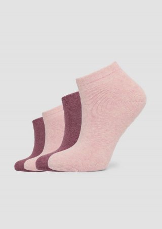 s.Oliver 4er-Pack ABS-Socken - pink