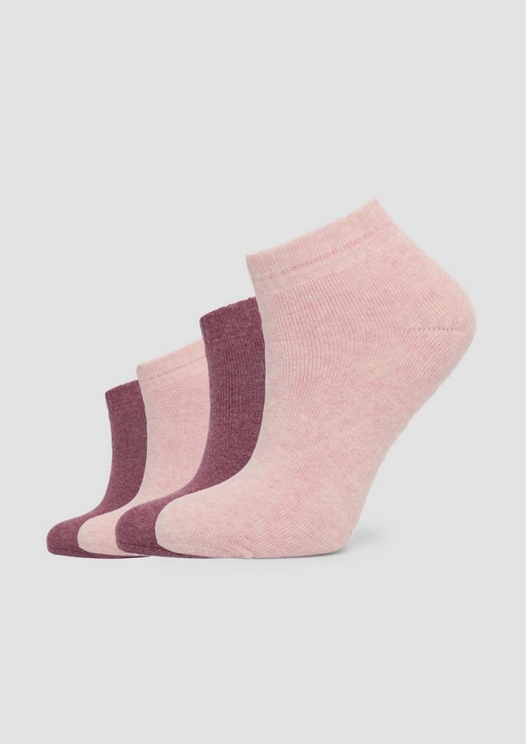 s.Oliver 4er-Pack ABS-Socken - pink