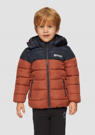 s.Oliver Wattierte Jacke mit Fleecefutter - rostrot