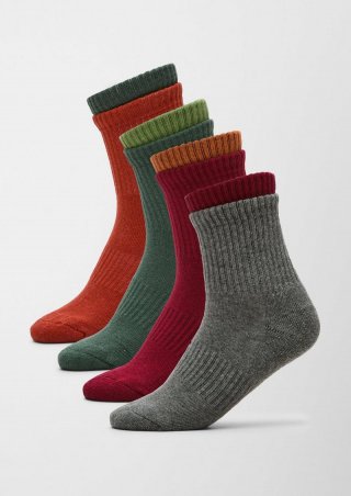 s.Oliver Socken im 4er-Pack - rot