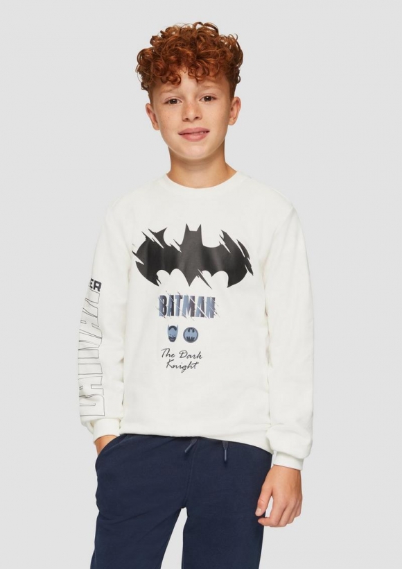 s.Oliver Sweatshirt mit Batman®-Print - ecru