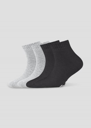 s.Oliver 4er-Pack ABS-Socken - schwarz
