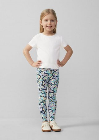 s.Oliver Leggings mit All-over-Print - himmelblau