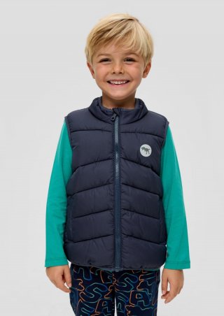 s.Oliver Steppweste mit Crinkle-Struktur - navy