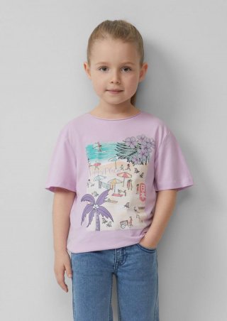 s.Oliver Oversized-Shirt mit Fotoprint - flieder