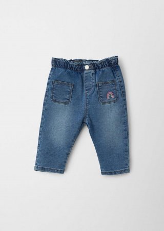 s.Oliver Jeans / Relaxed Fit / Used Effects - blau