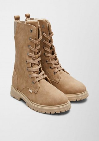 s.Oliver Stiefel mit Teddyfutter - sandstein