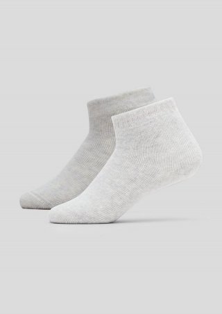 s.Oliver 2er-Pack ABS-Socken - hellgrau