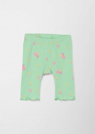 s.Oliver Capri-Leggins aus Baumwollstretch - hellgrün