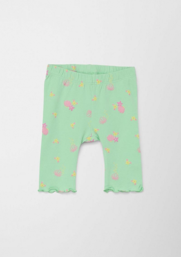 s.Oliver Capri-Leggins aus Baumwollstretch - hellgrün