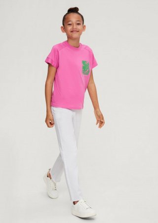 s.Oliver Cropped-Jeans / Regular Fit / Mid Rise / Straight Leg - weiß