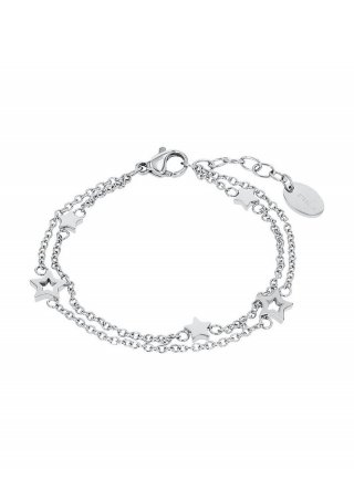 s.Oliver Edelstahl-Armband mit Sternen-Motiv - silber