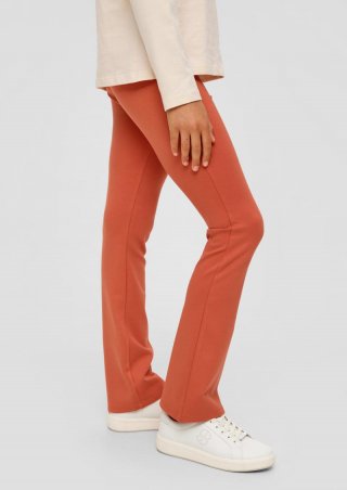 s.Oliver Skinny: Leggings aus Viskosemix - rostrot