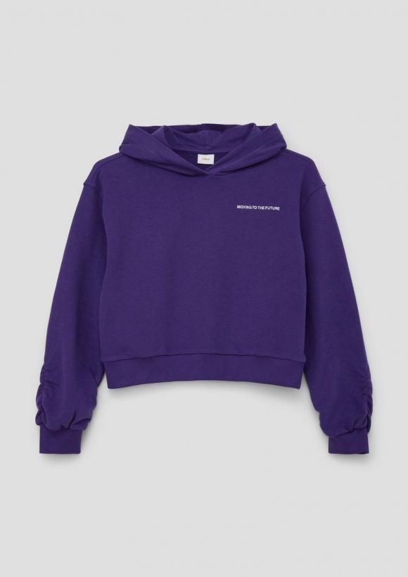 s.Oliver Hoodie mit Stickerei - lila