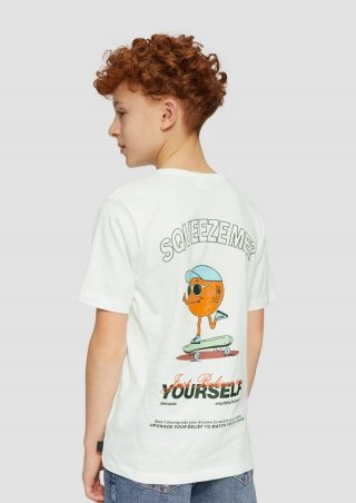 s.Oliver T-Shirt mit Rückenprint - weiß