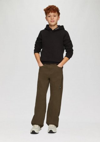s.Oliver Baggy-Hose / Relaxed Fit / Mid Rise / Wide Leg - mokka