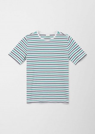 s.Oliver T-Shirt mit Streifen - weiß