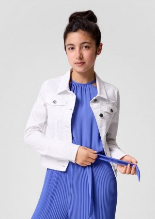 s.Oliver Jeansjacke aus Twill - weiß
