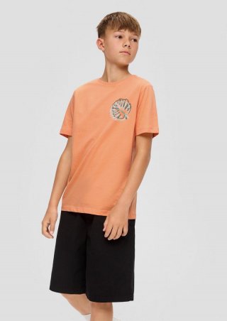 s.Oliver T-Shirt mit Brustprint - mango