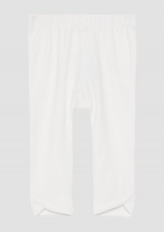 s.Oliver Jersey-Leggings aus Baumwollstretch - weiß