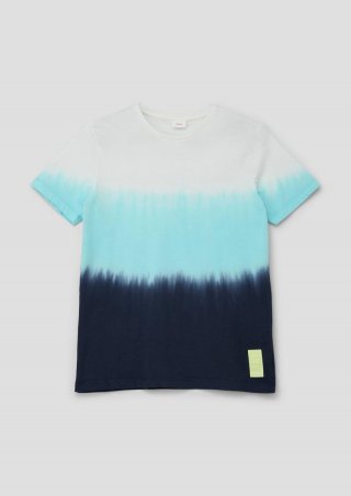 s.Oliver T-Shirt mit Garment Dye - navy