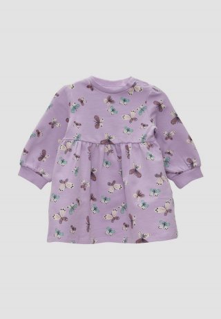 s.Oliver Sweatkleid aus Baumwolle - lavendel